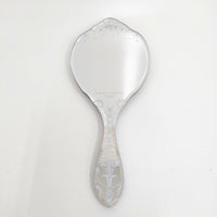 Laura Ashley 新品 手鏡 ミラー ミラー ブラック ホワイト レディース ローラアシュレイ【中古】5-0915G◎