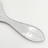 Laura Ashley 新品 手鏡 ミラー ミラー ブラック ホワイト レディース ローラアシュレイ【中古】5-0915G◎