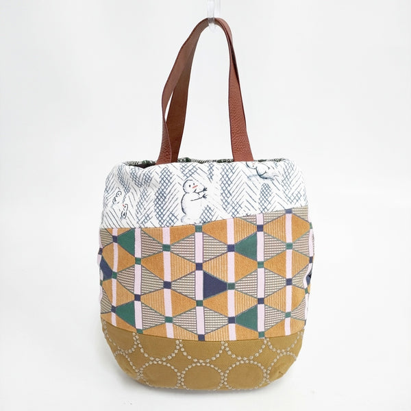 mina perhonen 24AW ノベルティBAG 刺繍 パッチワーク トートバッグ 多色 レディース ミナペルホネン【中古】5-0802G◎
