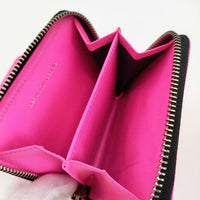 beautiful people neon color riders small zip purse 定価27500円 レザー 革 二つ折り財布 ピンク レディース ビューティフルピープル【中古】5-0910G∞