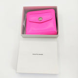 beautiful people neon color riders small zip purse 定価27500円 レザー 革 二つ折り財布 ピンク レディース ビューティフルピープル【中古】5-0910G∞