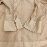 BEAUTY&YOUTH UNITED ARROWS ローンフリルネックブラウス 定価14300円 ベージュ レディース ビューティアンドユース【中古】5-0819M♪
