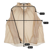 BEAUTY&YOUTH UNITED ARROWS ローンフリルネックブラウス 定価14300円 ベージュ レディース ビューティアンドユース【中古】5-0819M♪