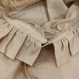 BEAUTY&YOUTH UNITED ARROWS ローンフリルネックブラウス 定価14300円 ベージュ レディース ビューティアンドユース【中古】5-0819M♪