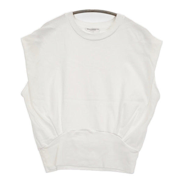 BEAUTY&YOUTH UNITED ARROWS コットンフライスショルダータックプルオーバー カットソー 25SS 白 レディース ビューティ&ユース【中古】5-0731S♪