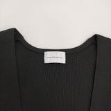 green label relaxing DEEP Vネックニットベスト プルオーバー ベスト ブラック レディース グリーンレーベルリラクシング【中古】5-0819M♪