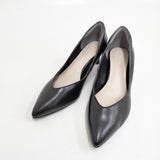 green label relaxing ポインテッドトゥ 23.5cm パンプス ブラック レディース グリーンレーベルリラクシング【中古】5-1127G◎