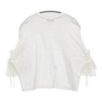 ASTRAET フリルスリーブ 定価19800円 5417-271-0175 半袖Ｔシャツ カットソー ホワイト レディース アストラット【中古】5-0809S♪