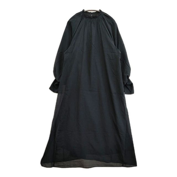 EMMEL REFINES コットン　ギャザードレス ワンピース ブラック レディース エメルリファインズ【中古】5-1105M∞