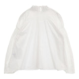 EMMEL REFINES タック シャーリング ブラウス シャツ ホワイト レディース エメルリファインズ【中古】5-1105M∞