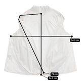 EMMEL REFINES タック シャーリング ブラウス シャツ ホワイト レディース エメルリファインズ【中古】5-1105M∞