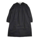 dahl’ia コットン シャーリング チュニック ワンピース ブラック レディース ダリア【中古】5-1105M∞