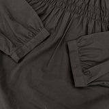 dahl’ia コットン シャーリング チュニック ワンピース ブラック レディース ダリア【中古】5-1105M∞