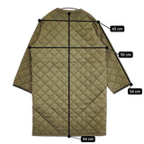 Barbour QUILTED NO COLLAR COAT 2002273 サイズ10 キルティング ノーカラー コート カーキ レディース バブアー【中古】5-1103T♪