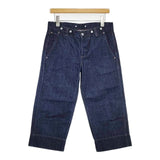 MARGARET HOWELL/EDWIN クロップドジーンズ 38×20 デニムパンツ ネイビー レディース マーガレットハウエル/エドウィン【中古】5-1103G∞