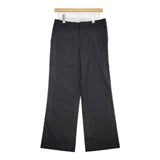 MARGARET HOWELL MHW0761 0368997 サマーウール スラックス ワイド パンツ ブラック レディース マーガレットハウエル【中古】5-1103G∞