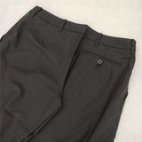 MARGARET HOWELL MHW0761 0368997 サマーウール スラックス ワイド パンツ ブラック レディース マーガレットハウエル【中古】5-1103G∞