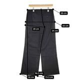 MARGARET HOWELL MHW0761 0368997 サマーウール スラックス ワイド パンツ ブラック レディース マーガレットハウエル【中古】5-1103G∞