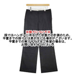 MARGARET HOWELL MHW0761 0368997 サマーウール スラックス ワイド パンツ ブラック レディース マーガレットハウエル【中古】5-1103G∞