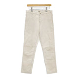 DMG 13-7670 コットンリネン パンツ キナリ ベージュ レディース ディーエムジー/ドミンゴ【中古】5-1103G∞