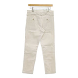 DMG 13-7670 コットンリネン パンツ キナリ ベージュ レディース ディーエムジー/ドミンゴ【中古】5-1103G∞