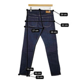 DMG 11-163C セルヴィッチワンウォッシュデニムパンツ サイズM ジーンズ デニムパンツ ネイビー レディース ディーエムジー/ドミンゴ【中古】5-1103G∞