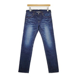 DMG 11-156A ダメージ加工 ジーンズ デニムパンツ ブルー レディース ディーエムジー/ドミンゴ【中古】5-1103G∞