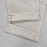 mizuiro-ind クロップドジーンズ デニムパンツ オフホワイト キナリ レディース ミズイロインド【中古】5-1103G∞