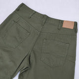 caqu 99001 quatre saisons コットン カラーデニム パンツ グリーン レディース サキュウ【中古】5-1103G∞