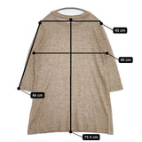 45R/45rpm モンサンミッシェル超ガーゼチュニック 定価29700円 ワンピース ベージュ レディース フォーティーファイブアールピーエム【中古】5-1103M∞