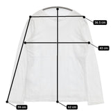 45R/45rpm カットワーク 長袖Ｔシャツ カットソー ロンＴ ホワイト レディース フォーティーファイブアールピーエム【中古】5-1103M∞