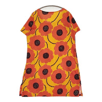 marimekko KATIE サイズM チュニック ワンピース オレンジ レディース マリメッコ【中古】5-0809S♪