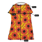 marimekko KATIE サイズM チュニック ワンピース オレンジ レディース マリメッコ【中古】5-0809S♪