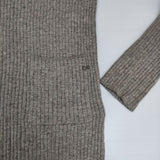 45R/45rpm 綿ウールリブニットチュニック 定価25300円 セーター ニット グレー レディース フォーティーファイブアールピーエム【中古】5-1022T∞