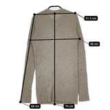 45R/45rpm 綿ウールリブニットチュニック 定価25300円 セーター ニット グレー レディース フォーティーファイブアールピーエム【中古】5-1022T∞