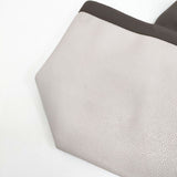 Herve Chapelier 705GPコーテッドキャンバススクエアトートL A4サイズ マスティック×モカ トートバッグ ベージュ ブラウン レディース エルベ・シャプリエ【中古】5-1015G∞