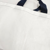 Herve Chapelier 2012PP マルシェバッグM トートバッグ ホワイト ネイビー レディース エルベ・シャプリエ【中古】5-1015G∞