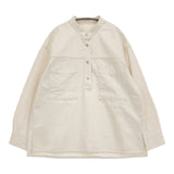 GALLARDAGALANTE 未使用 デニムスキッパーシャツ プルオーバー 定価27500円 長袖 25SS アイボリー レディース ガリャルダガランテ【中古】5-0731M♪