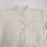 GALLARDAGALANTE 未使用 デニムスキッパーシャツ プルオーバー 定価27500円 長袖 25SS アイボリー レディース ガリャルダガランテ【中古】5-0731M♪