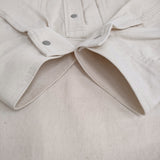 GALLARDAGALANTE 未使用 デニムスキッパーシャツ プルオーバー 定価27500円 長袖 25SS アイボリー レディース ガリャルダガランテ【中古】5-0731M♪