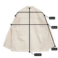 GALLARDAGALANTE 未使用 デニムスキッパーシャツ プルオーバー 定価27500円 長袖 25SS アイボリー レディース ガリャルダガランテ【中古】5-0731M♪