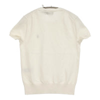 POLO RALPH LAUREN 新品 コットンブレンドショートスリーブ サイズXS ニット ホワイト レディース ポロ・ラルフローレン【中古】5-0731S♪