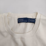 POLO RALPH LAUREN 新品 コットンブレンドショートスリーブ サイズXS ニット ホワイト レディース ポロ・ラルフローレン【中古】5-0731S♪