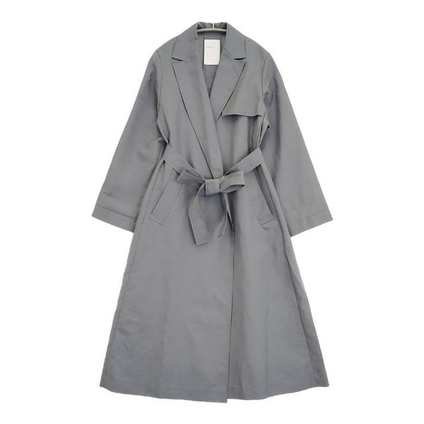 Spick and Span Noble ライトフルクロスチェスター Aラインコート ベルト付き コート 23SS グレー レディース スピック＆スパン ノーブル【中古】5-1103M∞