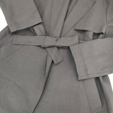 Spick and Span Noble ライトフルクロスチェスター Aラインコート ベルト付き コート 23SS グレー レディース スピック＆スパン ノーブル【中古】5-1103M∞