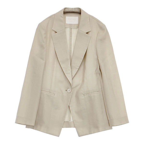 BALLSEY 新品 ドライコットンツイル1Bテーラードジャケット サイズ36 定価29700円 25SS ベージュ レディース ボールジー【中古】5-0731M♪