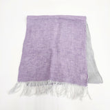 中川政七商店 リネン バイカラー 無地 ストール パープル グレー レディース 中川政七商店【中古】5-0802M◎