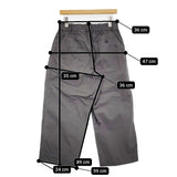 MHL. 595-3143505 サイズ2 FINE COMPACT COTTON POPLIN TROUSERS パンツ 23SS チャコールグレー レディース エムエイチエル【中古】5-1018M♪