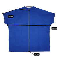 DMG ラグランTシャツ 19-116N 定価9350円 半袖Ｔシャツ カットソー ブルー レディース ディーエムジー/ドミンゴ【中古】5-0809S♪