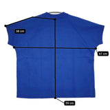 DMG ラグランTシャツ 19-116N 定価9350円 半袖Ｔシャツ カットソー ブルー レディース ディーエムジー/ドミンゴ【中古】5-0809S♪